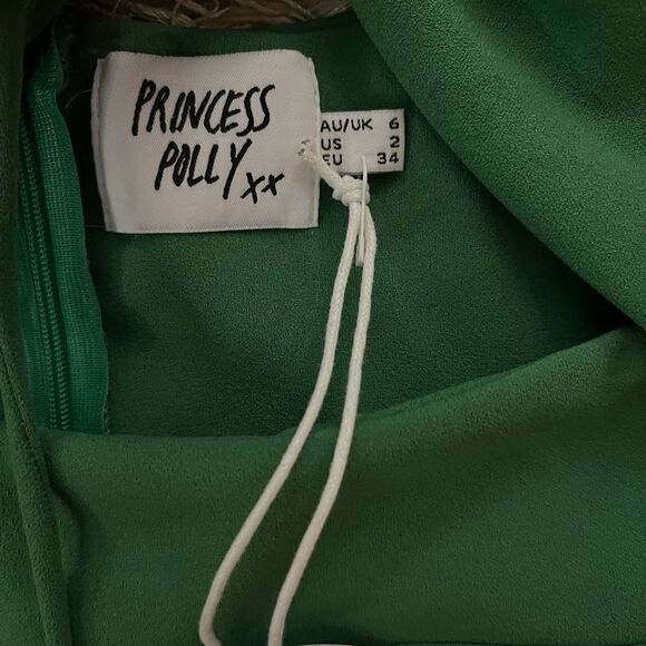 Princess Polly Green Dress size 2 NWT - Picture 2 of 5